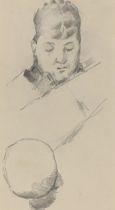Bust Of Madame Cezanne Verso