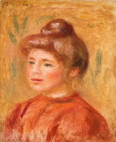 Bust Of Woman In Red Buste De Femme En Rouge