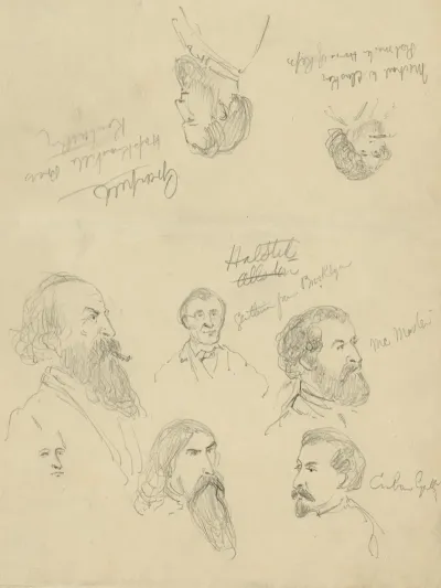 Bust Portraits Of Eight Men