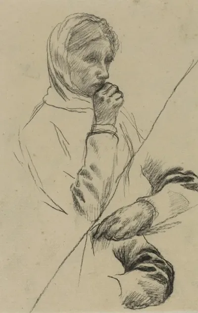 Buste De Femme Et Deux Etudes De Bras Droit