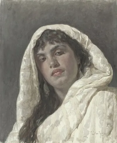 Buste Van Een Oosterse Vrouw