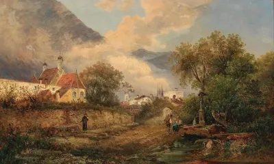 By The Fountain Before The Village