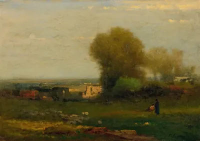 By The Old Aqueduct Campagna Italy