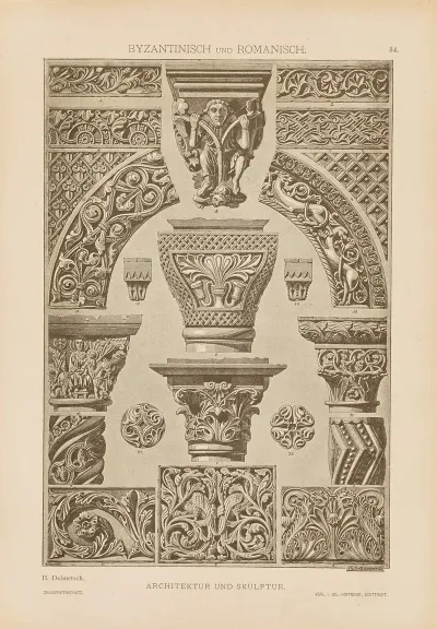 Byzantinisch Und Romanisch Architektur Und Skulptur