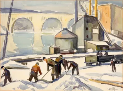 C W A Worker At Key Bridge
