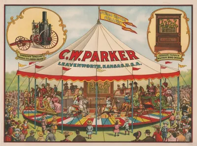 C W Parker Steam Riding Gallery Special Double Cylinder Engine Military Band Organ