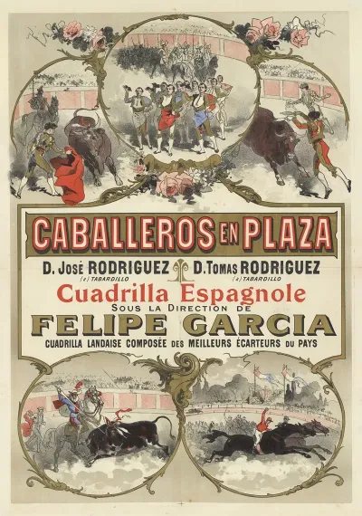 Caballeros En Plaza D Jose Rodriguez D Tomas Rodriguez Cuadrilla Espagnole Sous La Direction De Felipe Garcia