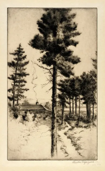 Cabin In Wilderness