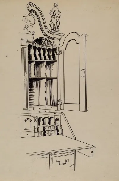 Cabinet Top Desk 3