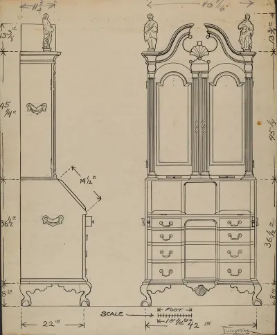 Cabinet Top Desk 4