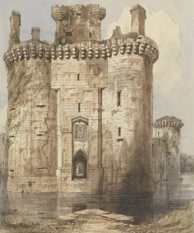 Caerlaverock Castle Entrance Gateway And Flanking Towers