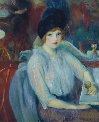 Cafe Lafayette Portrait Of Kay Laurell