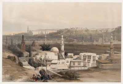 Cairo From The Gate Of Citzenib Looking Towards The Desert Of Suez