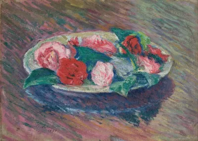 Camellias In A Bowl