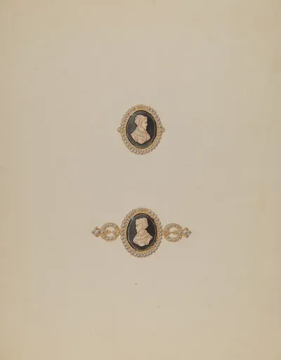 Cameo Pin And Ring