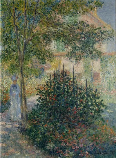 Camille Monet 1847 1879 In The Garden At Argenteuil