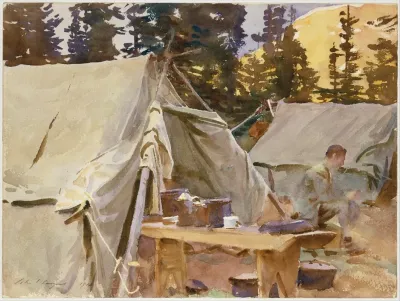 Camp At Lake Ohara
