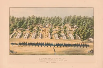 Camp Belger Baltimore Md 37th Regiment N Y S National Guard Col Charles Roome