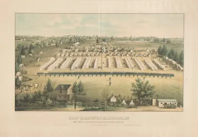 Camp Millington Baltimore Md 128th Regt N Y V From Columbia Dutchess Counties