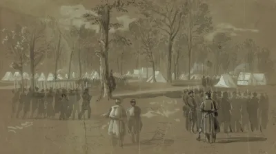 Camp Of The Second Connecticut Regiment At Washington In A Grove On The North Side Of The City Near The New York 7th