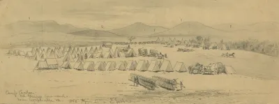 Camp Pardee Col Gearys Command Near Upperville Va
