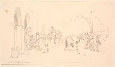 Campagnoler Udenfor Et Osteri