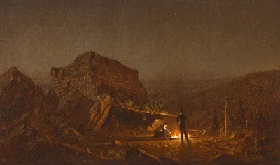 Camping For The Night On Mansfield Mountain