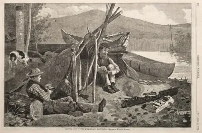 Camping Out In The Adirondack Mountains
