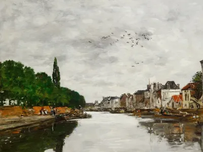 Canal Aux Environs De Bruxelles