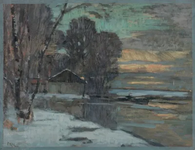 Canal De Lourcq En Hiver