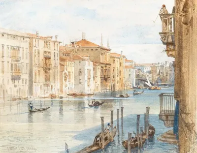 Canal Grande And Rialto Bridge