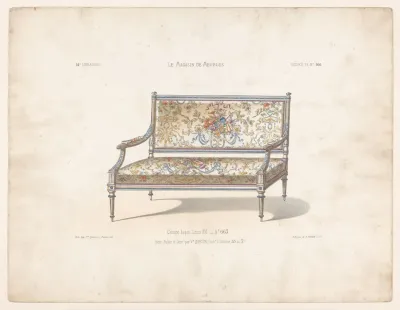 Canape Laque Louis Xvi