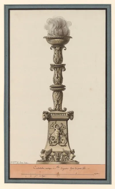 Candelabre Antique A Ste Agnese Hors La Porte Pie