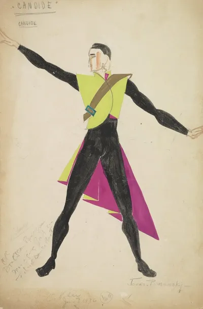Candide Candide Green And Purple Cape