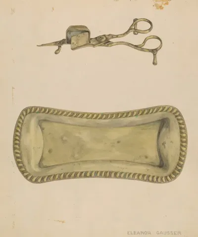 Candle Snuffer And Tray