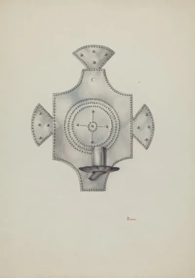 Candleholder Candelero Cut Tin 2