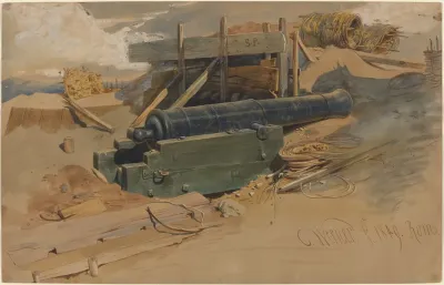 Cannon By A Bulwark