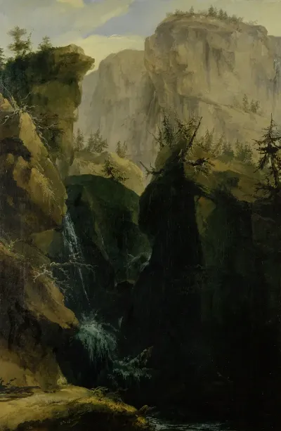 Canyon With Waterfall