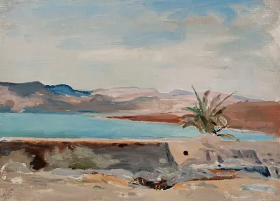 Capernaum On The Sea Of Galilee From The Journey To Palestine