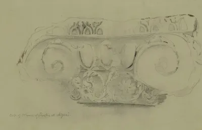 Capital Of Column At Theatre At Azani