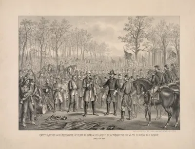 Capitulation Surrender Of Robert E Lee His Army At Appomattox Chi Va To Lt General Ulysses S Grant April 9th 1865