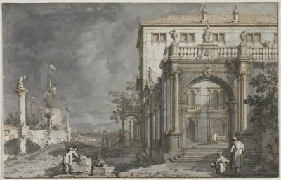 Capriccio A Palace With A Courtyard By The Lagoon