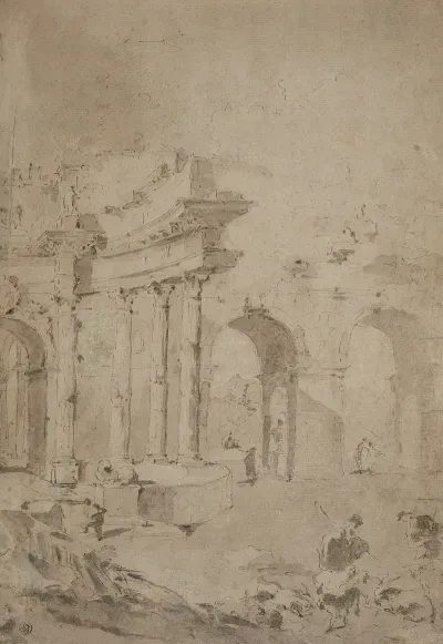 Capriccio Mit Romischen Ruinen