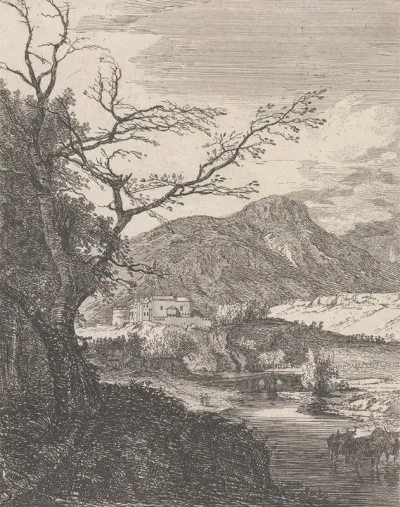 Capriccio With Edinburgh Castle And Arthurs Seat