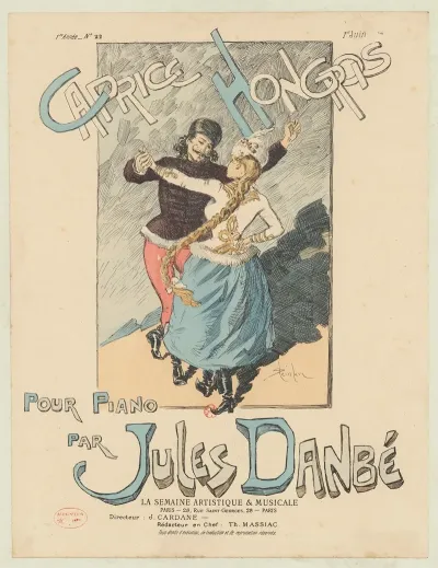 Caprice Hongrois Pour Piano Par Jules Danbe