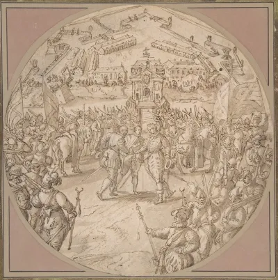 Captain De Bours Handing Over The Keys To The Citadel Of Antwerp To The Estates General