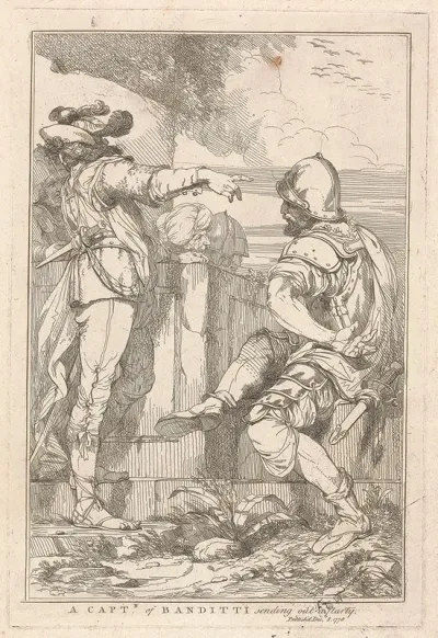 Captain Of Banditti Sending Out A Party