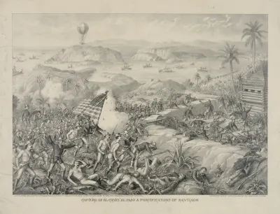 Capture Of El Caney El Paso Fortifications Of Santiago