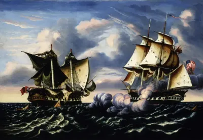 Capture Of H B M Frigate Macedonian By U S Frigate United States October 25 1812