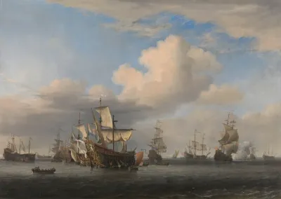 Captured English Ships After The Four Days Battle